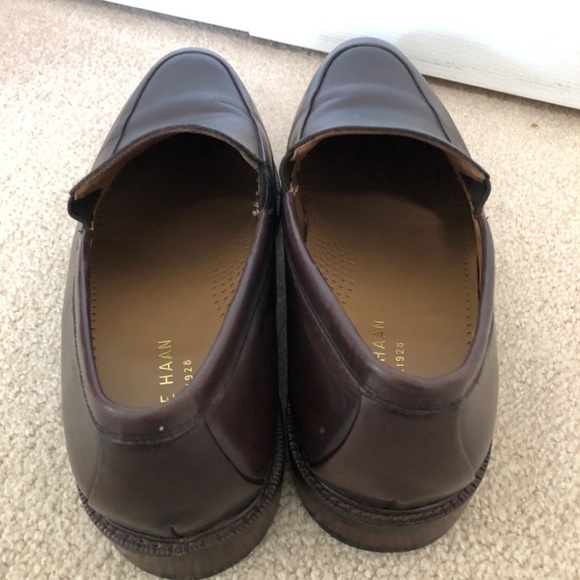 Cole Haan Grand.OS Mens Split Side Brown Leather Slip-On Loafer Size 11M Office - Picture 3 of 15